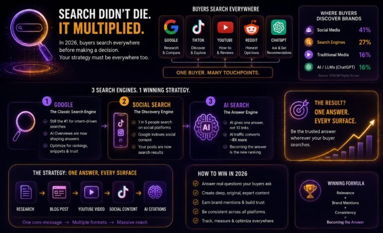discovering brands across Google social media and AI search